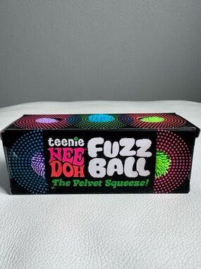 SHIPS TODAY! Teenie Nee Doh Fuzz Ball 3 pack Squishy Fidget TikTok Viral Toy NEW
